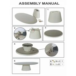 Giga Meubel Eettafel Ovaal 160cm - Beige Eco Composiet - Cleo Discount