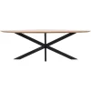 Giga Meubel Eettafel Ovaal 160cm - Naturel - Mangohout - Tafel Diamond Outlet