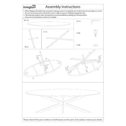 Livingfurn Eettafel Ovaal 180cm - Naturel Mangohout - Matrix-poot - Jesper