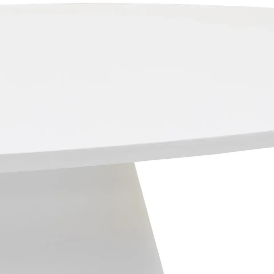 Giga Meubel Eettafel Ovaal 300cm - Wit Eco Composiet - Acryl Coating - Cleo Online