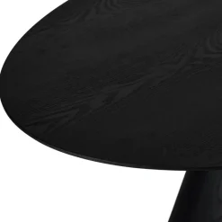 Giga Living Eettafel Ovaal 160cm - Zwart Eikenhout - 4-6 Personen - Tango New