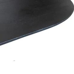 Giga Meubel Eettafel Ovaal 200cm - Zwart - Hout - Eettafel Ava Discount