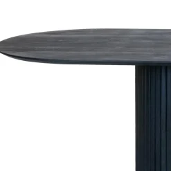 Giga Meubel Eettafel Ovaal 300cm - Zwart - Hout - Eettafel Ava Discount