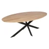 StarFurn Eettafel Ovaal Naturel Hout - 180x90x76cm - Ferris Outlet