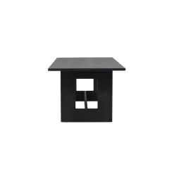 Fjôrd Eettafel Rechthoek - Zwart MDF - 235x100x75cm - Milly Outlet