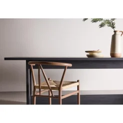 Fjôrd Eettafel Rechthoek - Zwart MDF - 235x100x75cm - Milly Outlet