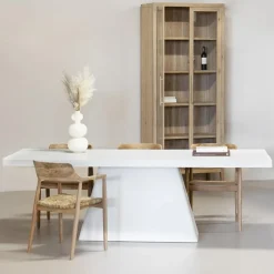 Giga Meubel Eettafel Rechthoek 300cm - Wit Eco Composiet - Acryl Coating - Avia Clearance