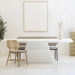 Giga Meubel Eettafel Rechthoek 300cm - Wit Eco Composiet - Acryl Coating - Avia Clearance