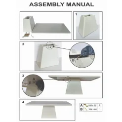 Giga Meubel Eettafel Rechthoek 300cm - Wit Eco Composiet - Acryl Coating - Avia Clearance