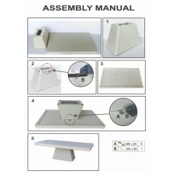 Giga Meubel Eettafel Rechthoek 160cm - Wit Eco Composiet - Acryl Coating - Avia Discount
