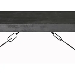 Livingfurn Eettafel Rechthoek 160cm - Zwart Mangohout - 2-4 personen - Norris New
