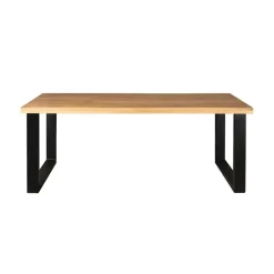 StarFurn Eettafel Rechthoek Mangohout - U-Poot - 220x100x76cm - Denver New