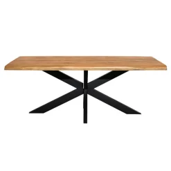 StarFurn Eettafel Rechthoek Naturel Hout - 180x90x76cm - Denver Hot