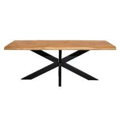 StarFurn Eettafel Rechthoek Naturel Hout - 300x100x76cm - Denver Hot
