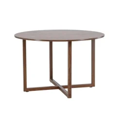 Fjôrd Eettafel Rond - Walnoot MDF - 120x120x75cm - Durango New