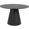 Giga Meubel Eettafel Rond - Zwart - 120x120x75cm - 2-4 Personen - Fynn Outlet