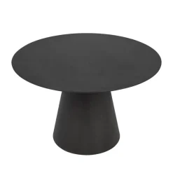 Giga Meubel Eettafel Rond - Zwart - 120x120x75cm - 2-4 Personen - Fynn Outlet