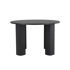 Fjôrd Eettafel Rond - Zwart - 120x120x75cm - Juno Sale