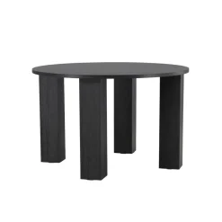 Fjôrd Eettafel Rond - Zwart - 120x120x75cm - Juno Sale