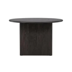 Fjôrd Eettafel Rond - Zwart MDF - 120x120x75cm - Björholmen Online