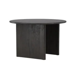 Fjôrd Eettafel Rond - Zwart MDF - 120x120x75cm - Björholmen Online