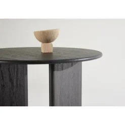 Fjôrd Eettafel Rond - Zwart MDF - 120x120x75cm - Björholmen Online