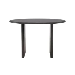 Fjôrd Eettafel Rond - Zwart MDF - 120x120x75cm - Björholmen Online