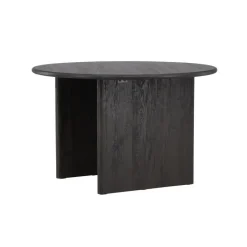 Fjôrd Eettafel Rond - Zwart MDF - 120x120x75cm - Björholmen Online