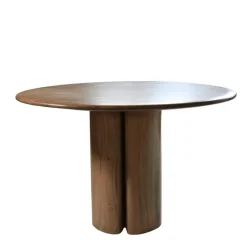 Giga Meubel Eettafel Rond Ø120cm - Acaciahout - Naturel - Eettafel Tijn New