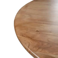 Giga Meubel Eettafel Rond Ø120cm - Acaciahout - Naturel - Eettafel Tijn New