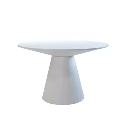 Giga Meubel Eettafel Rond 120cm - Beige - Betonlook - Eettafel Sep Hot