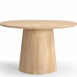 Giga Meubel Eettafel Rond 120cm - Naturel Mangohout - 2-4 Personen New