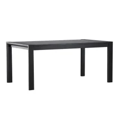 Fjôrd Eettafel Uitschuifbaar - Zwart Eikenhout - 170x95x75cm - Slider Hot