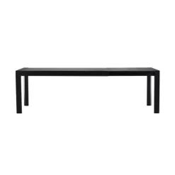 Fjôrd Eettafel Uitschuifbaar - Zwart Eikenhout - 170x95x75cm - Slider Hot