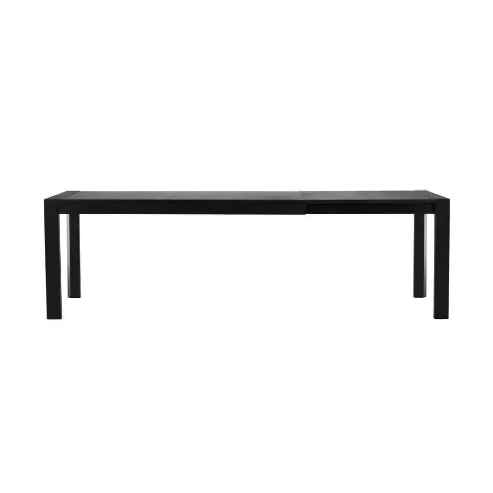 Fjôrd Eettafel Uitschuifbaar - Zwart Eikenhout - 170x95x75cm - Slider Hot