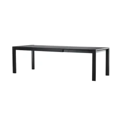 Fjôrd Eettafel Uitschuifbaar - Zwart Eikenhout - 170x95x75cm - Slider Hot