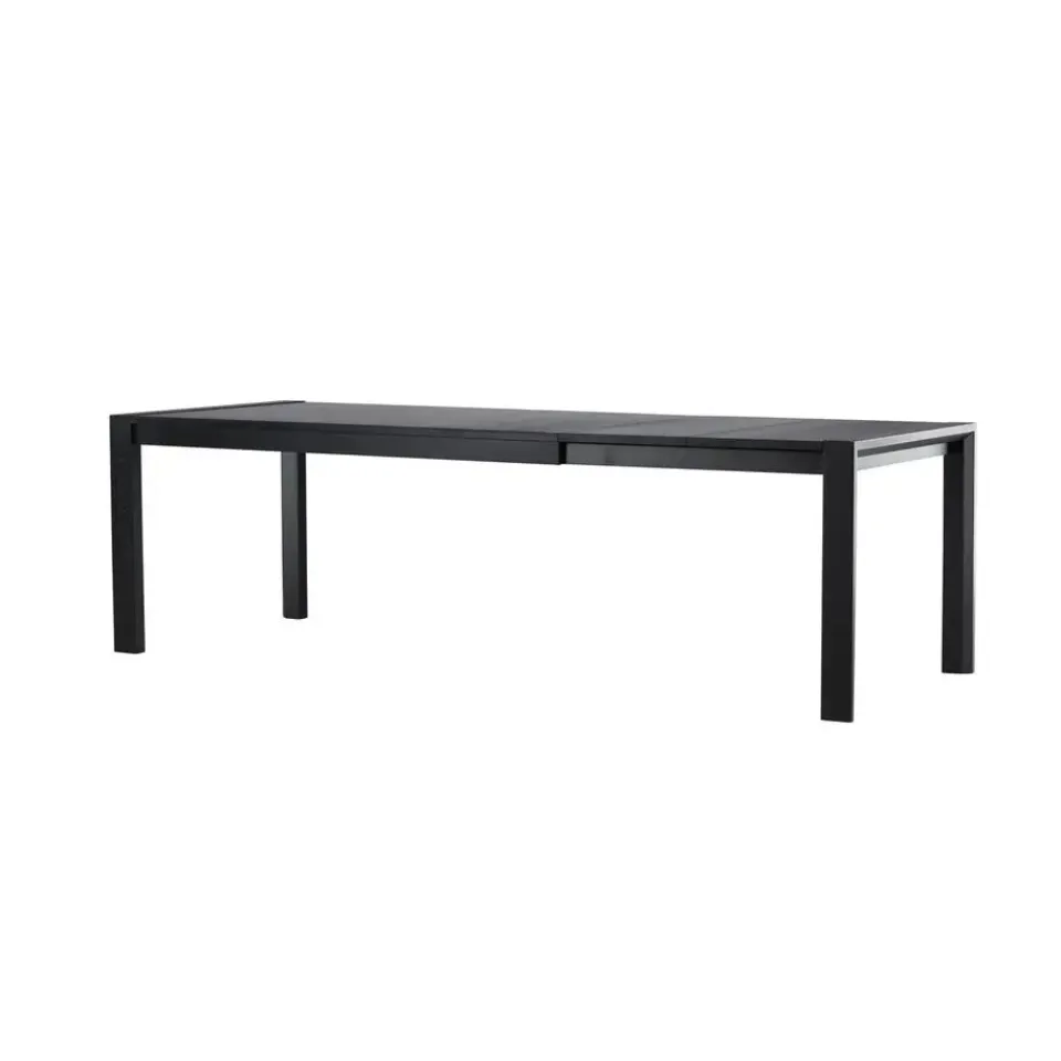 Fjôrd Eettafel Uitschuifbaar - Zwart Eikenhout - 170x95x75cm - Slider Hot