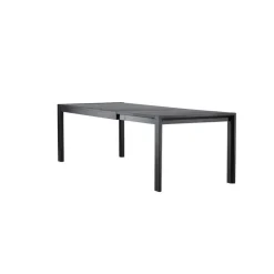Fjôrd Eettafel Uitschuifbaar - Zwart Eikenhout - 170x95x75cm - Slider Hot