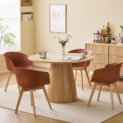 Nordlys Eettafel voor 6 personen Rond Hout