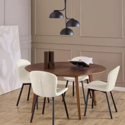 Giga Living Eettafel Walnoot Rond - 140x140x76cm - Levi Sale