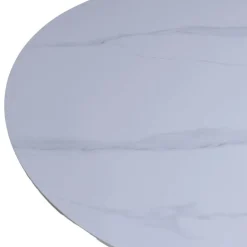 Giga Meubel Eettafel Wit Keramiek/Naturel - 200x90x75cm - Madia Best