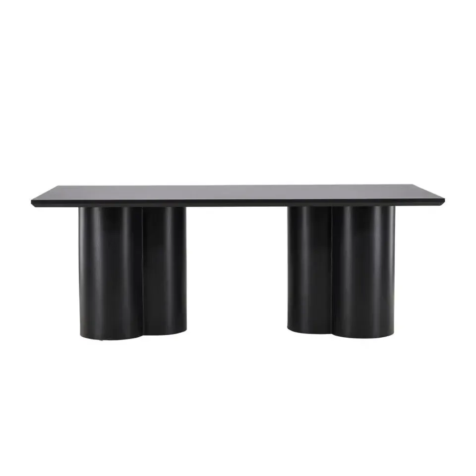 Fjôrd Eettafel Zwart 210cm - Fineer - 6-8 Personen - Tafel Olivia Sale