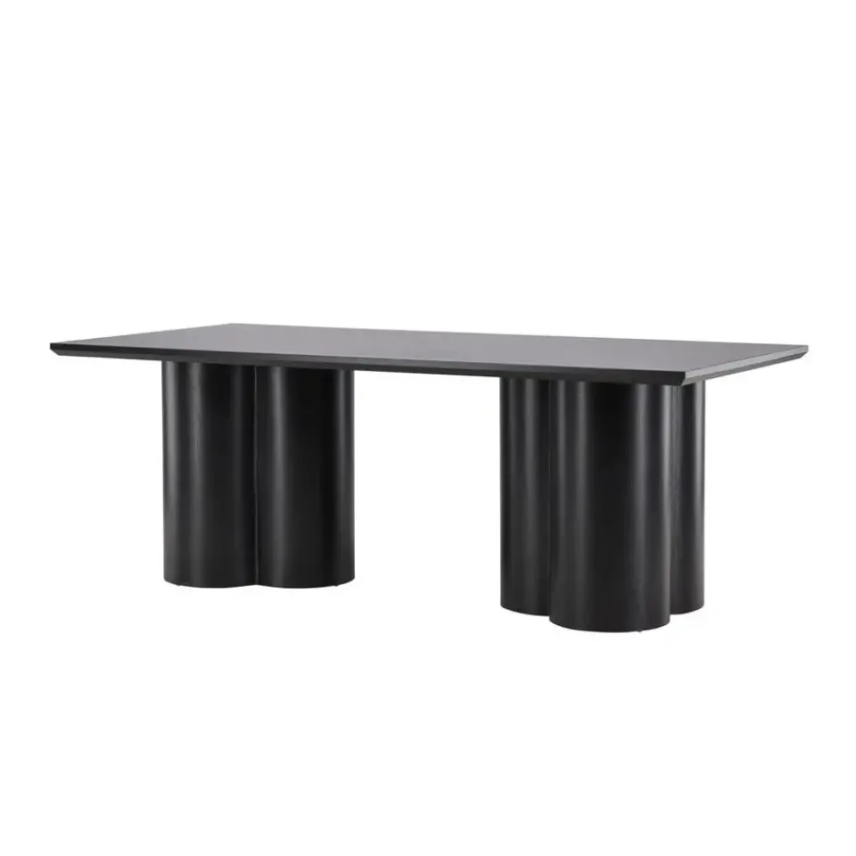 Fjôrd Eettafel Zwart 210cm - Fineer - 6-8 Personen - Tafel Olivia Sale