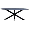 Giga Meubel Eettafel Zwart Fenix Metaal - 200x90x76cm - Harper