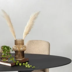 Giga Meubel Eettafel Zwart Fenix Metaal - 200x90x76cm - Harper