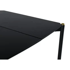 Fjôrd Eettafel Zwart Hout - 190x90x75cm - Pelle New