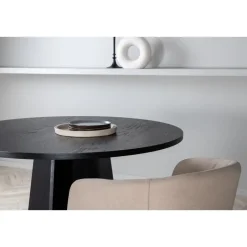 Fjôrd Eettafel Zwart Hout - 110x110x75cm - Bootcut Discount