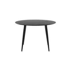 Fjôrd Eettafel Zwart Hout - 115x115x75cm - Dipp Best