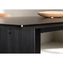 Fjôrd Eettafel Zwart Hout - 200x100x75cm - Vail Discount