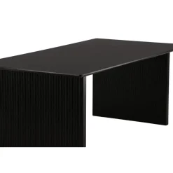 Fjôrd Eettafel Zwart Hout - 200x100x75cm - Vail Discount